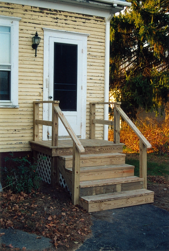 Entry stairs and stoop